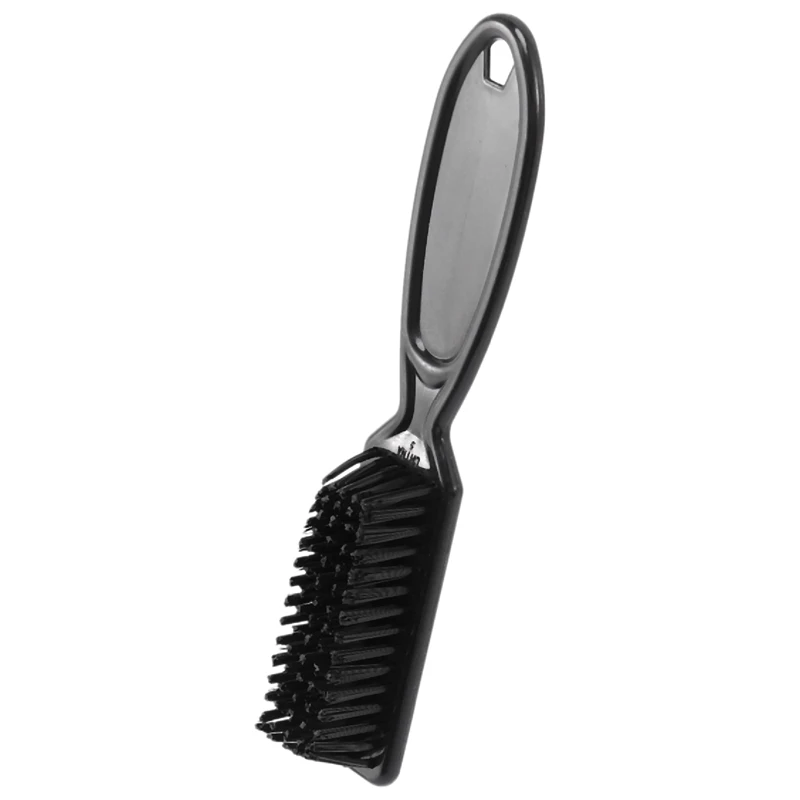 A71U Fade Brush Comb Scissors Cleaning Brush Barber Shop Skin Fade Vintage Oil Head Shape Carving Cleaning Brush