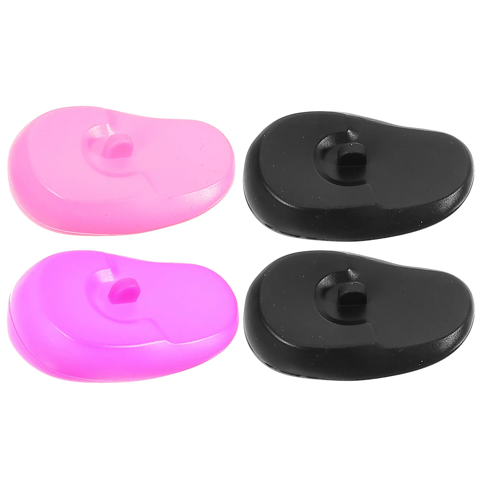 4Pcs Dyeing Ear Caps for Hair Styling Protection Waterproof Silicone Ear Covers for Salon Bathing Travel Unisex Use