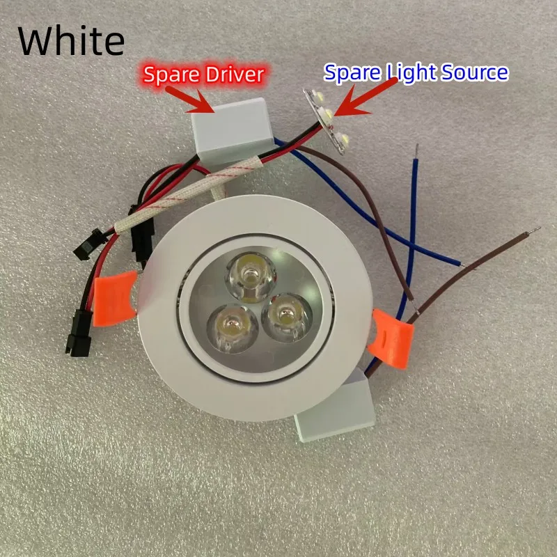 Imagem -06 - Lâmpada Spot Led Regulável para Fácil Substituição Lâmpada do Teto Downlight Embutido Luz Sobressalente Fonte e Driver 3w 5w 7w