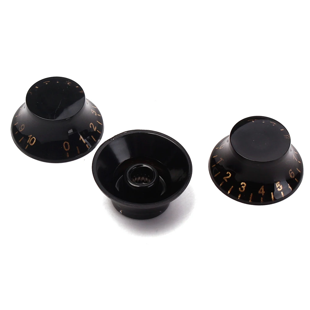 

3 PCS/Set Bass Guitar Knob Child Electric Guitars Tuners Machine Control Knobs Cap