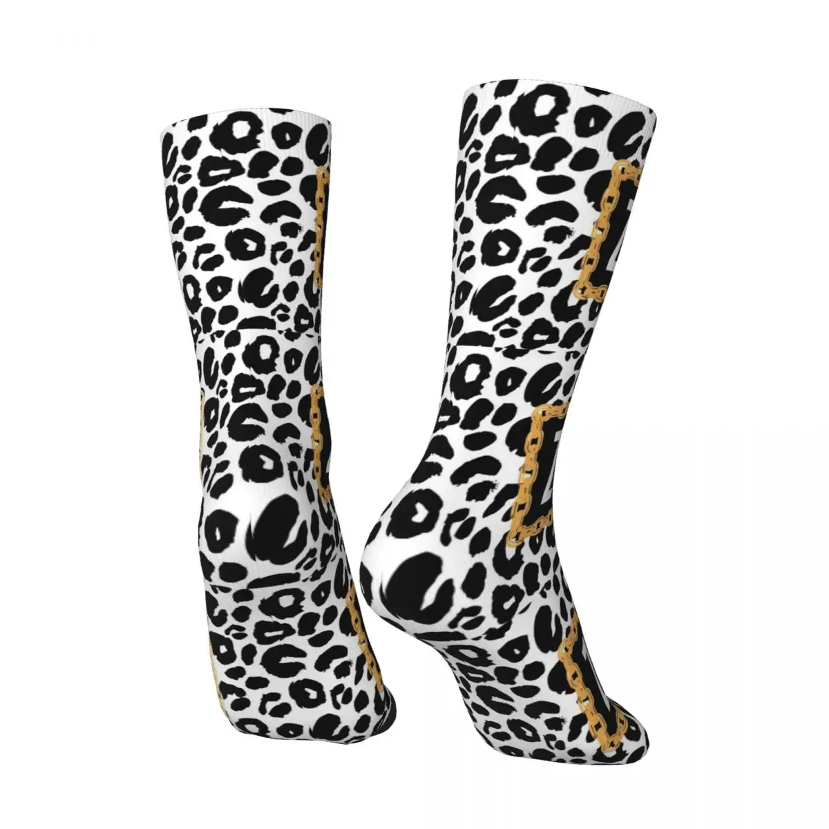 Z-Zumbaed Leopards Socks Winter Abstract Art Stockings Novelty Women Men Comfortable Socks Custom Outdoor Anti Skid Socks