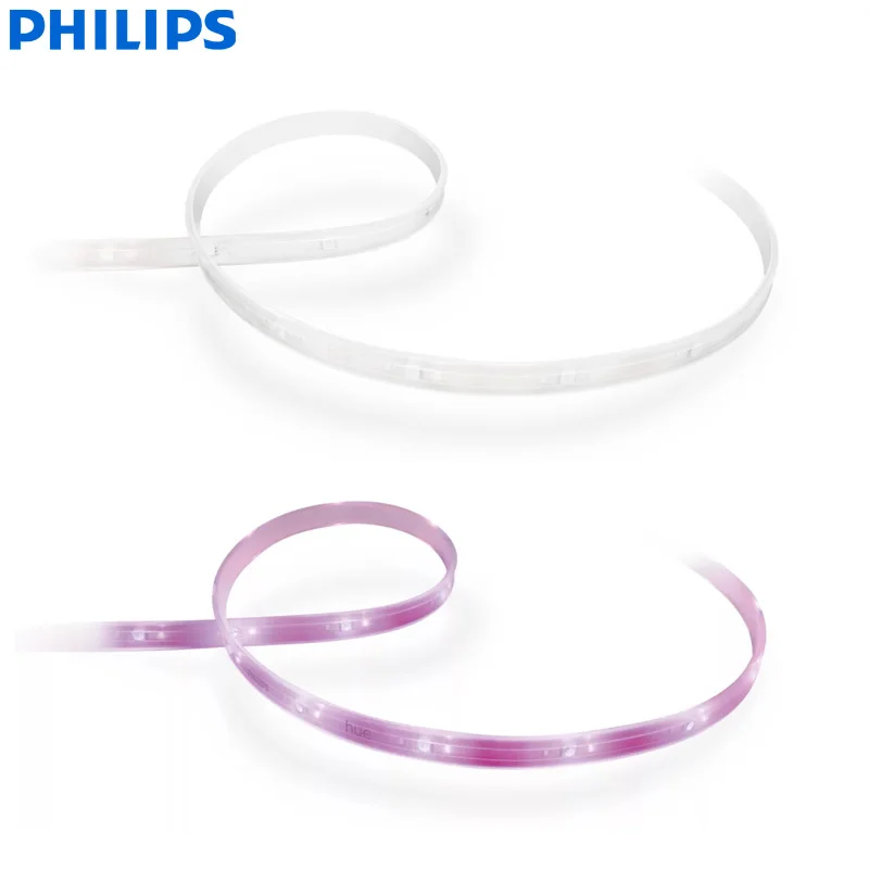 Philips Hue LED Lightstrip Plus Extension V4 1 Meter 1m White And Colour Ambiance Smart LED Kit Dimmable With Connector