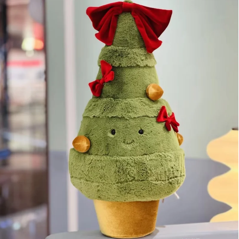 Christmas Series Plush Bow Wreath Christmas Tree Plush Play Children'S Festival Gifts Friends Soft Gifts Family Sofa Decoration