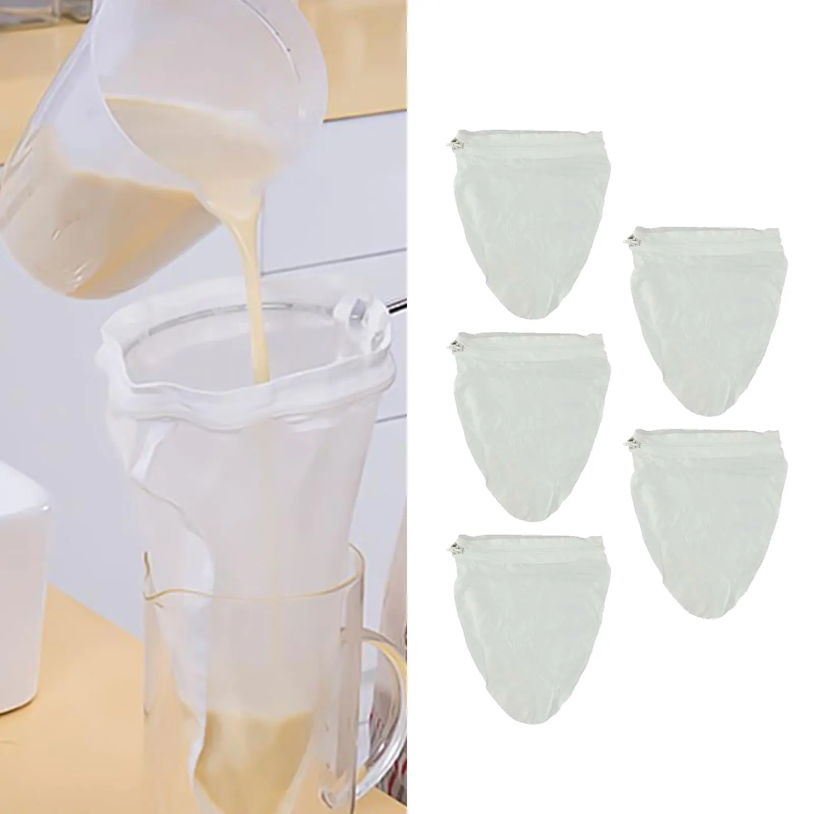Nut Milk Filter Nylon Tea Filter Compact Design Efficient Filtering Environmentally Friendly Smooth Consistency