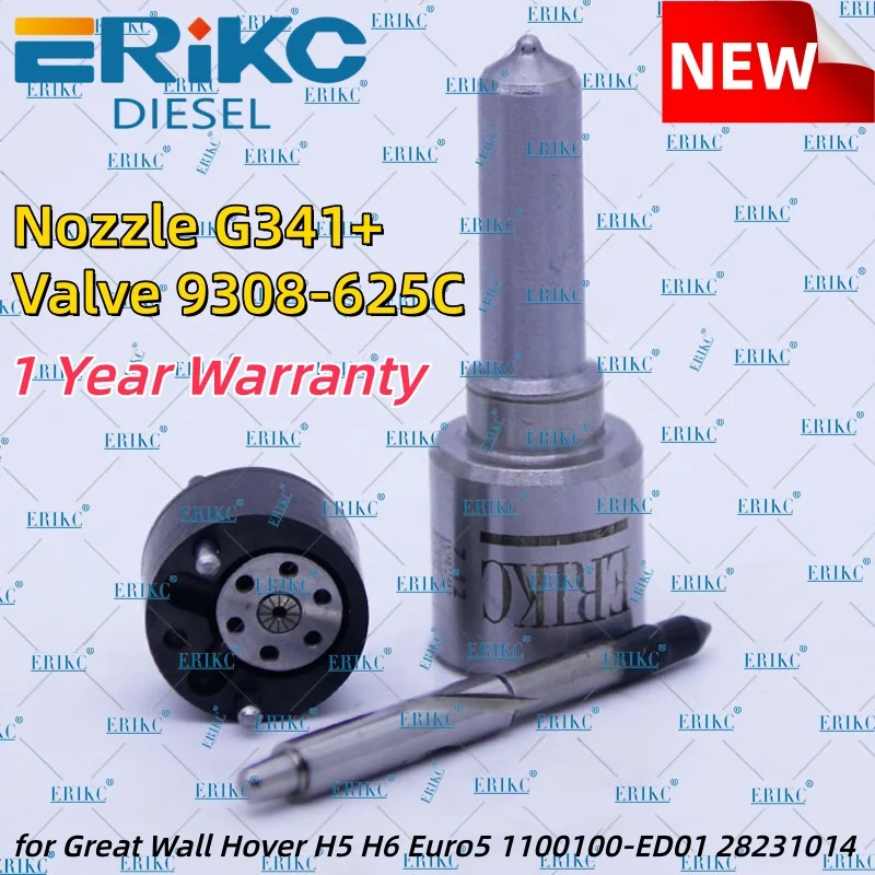 

New Fuel Injector Repair Kits Set 7135-574 Nozzle G341 Valve 9308-625C for Great Wall Hover H5 H6 Euro5 1100100-ED01 28231014