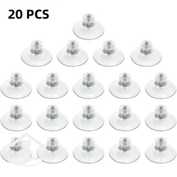 20PCS Adhesive Suction Holder Rubber Sucker Pad with Screw 25/32/41/53mm Plastic Sucker Pad Holder PVC Sucker with Screw Nut