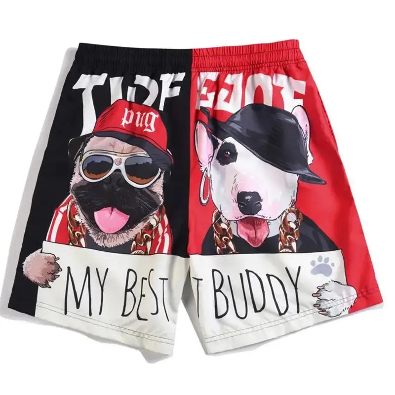 

Shorts for Men Drawstring with Pockets Floral Printed Board Man Short Pants Loose Wide Beach Baggy Y2k Thin Xxl Casual Luxury Xl