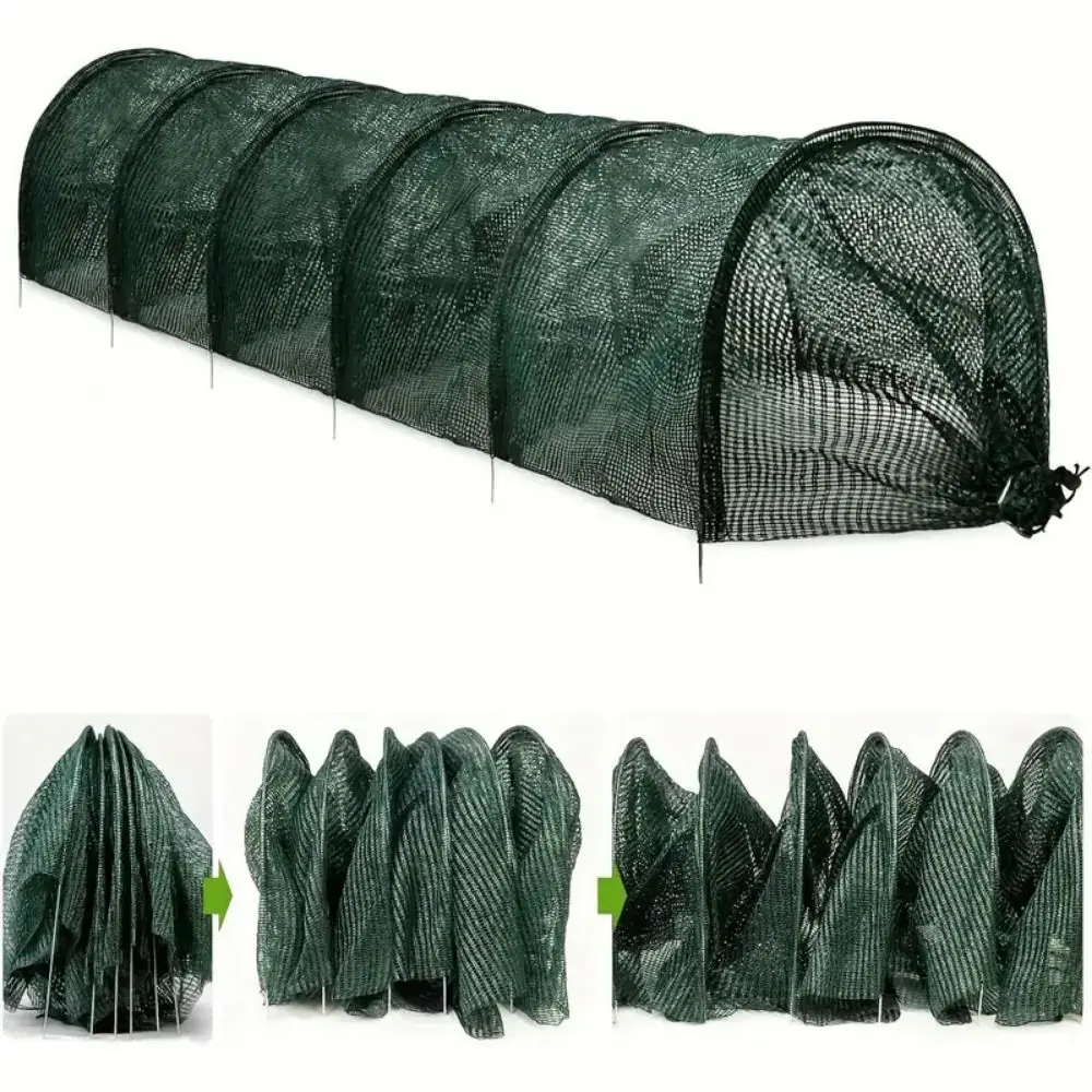 

2 in 1 Plant Row Cover 3 Meters Portable Shade Net Cover Breathable Mesh Cloth Insulation Sunshade Net Garden Tunnel
