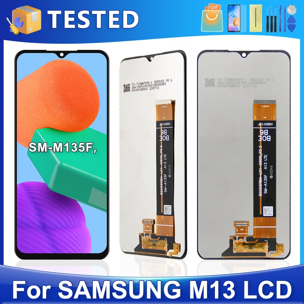 

6.6''M13 For Samsung For M135 SM-M135F SM-M135F/DSN LCD Display Touch Screen Digitizer Assembly Replacement