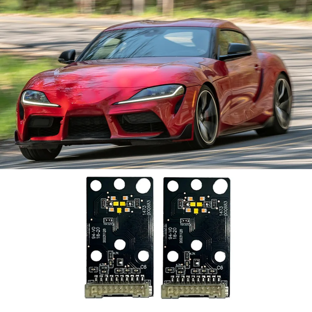 

Headlight DRL Chips For 2020-2024 Toyota Supra A90 A91 Daytime Running Light White Lightsource Angel Eyes Daylight Repair Boards