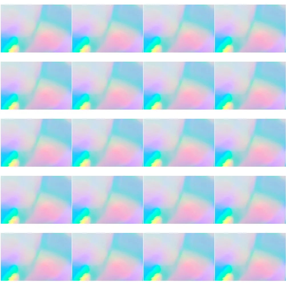 

20 Sheets A4 Holographic Paper Stickers Colorful DIY Scrapbook Decoration Waterproof Transfer Film