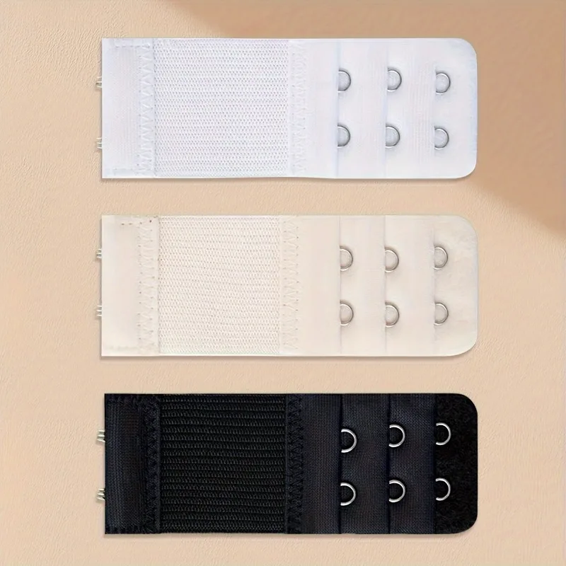 3-PCS/Set Women Bra Extender, Elastic Adjustable Hook, No Vest Buckle, Underwear, Clothing Accessories