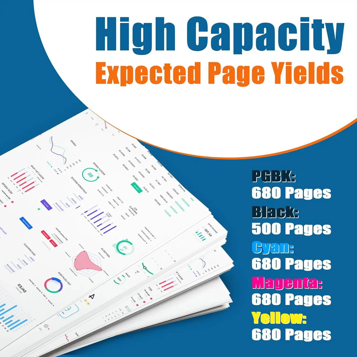 خرطوشة حبر Jhaan 570XL 571XL Multipack-20P متوافقة مع Canon PGI-570 CLI-571 لـ Pixma TS5050 TS5000 TS5051 TS5053 TS6050 #3