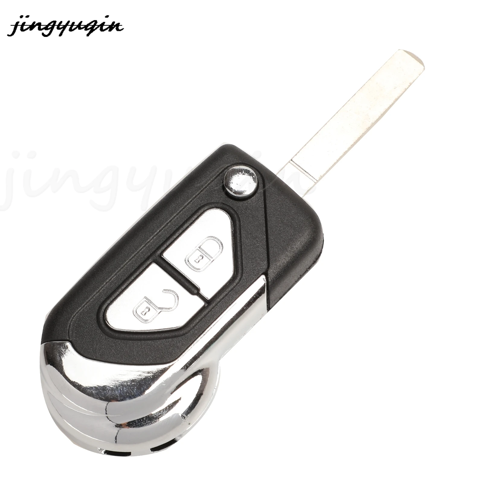 Jingyuqin 2/3 Bottoni Flip Pieghevole Chiave A Distanza Dell\'automobile Borsette Caso Fob Per Citroen DS3 Con Uncut VA2 Lama Della Copertura