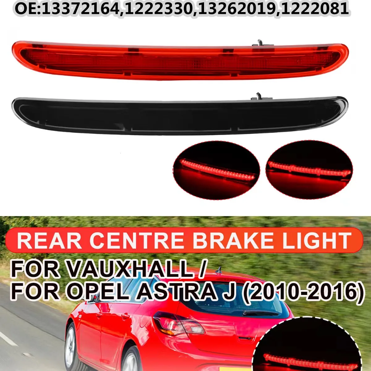 Светодиодный дополнительный стоп-сигнал на высоком креплении для OPEL VAUXHALL Astra J 5D 2009-2016, GTC 2012-2018.
