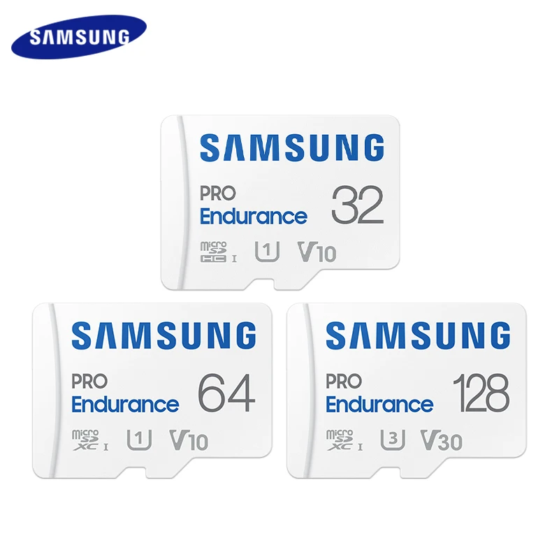 Карта памяти SAMSUNG PRO Endurance MicroSDXC, 64/128 ГБ, V10/V30