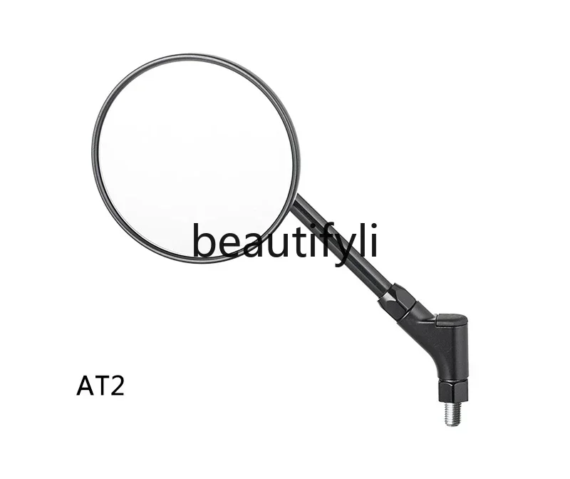 مرآة الرؤية الخلفية للدراجة النارية s23 AT2 مستديرة بزاوية واسعة عاكسة للضوء مناسبة للكهرباء