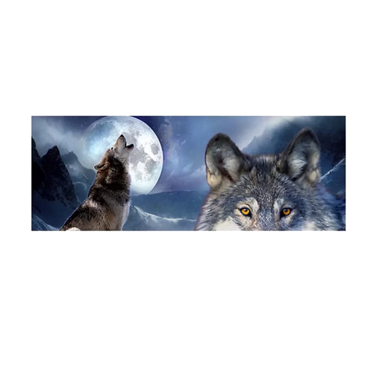 Wolf for Truck Jeep Suv Pickup 3D Rear Windshield Decal Sticker Decor Rear Window Glass Poster 57.9 x 18.1 Inch A105