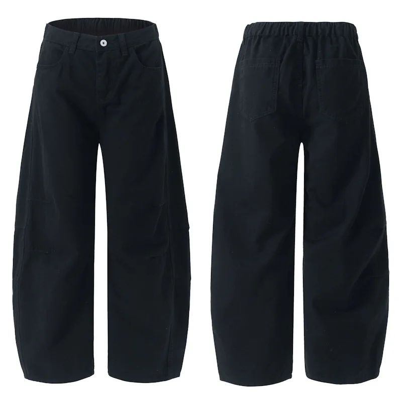 

Мужские винтажные свободные брюки-карго на флисовой подкладке, зимние джоггеры для мужчин, американские уличные брюки-карго свободного кроя, повседневные длинные брюки