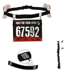 Running Race Number Belt Waist Pack Bib Holder For Triathlon Marathon Cycling Motor With 6 Gel Loops Fitness Sport Akcesoria