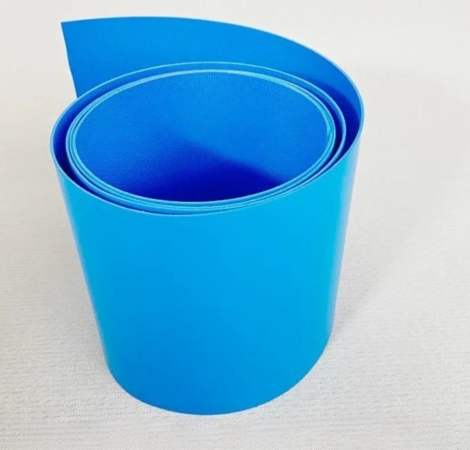 1Meter Width:400mm T:2MM  Blue PU food-grade antibacterial conveyor flat belt tunnel drying line conveyor