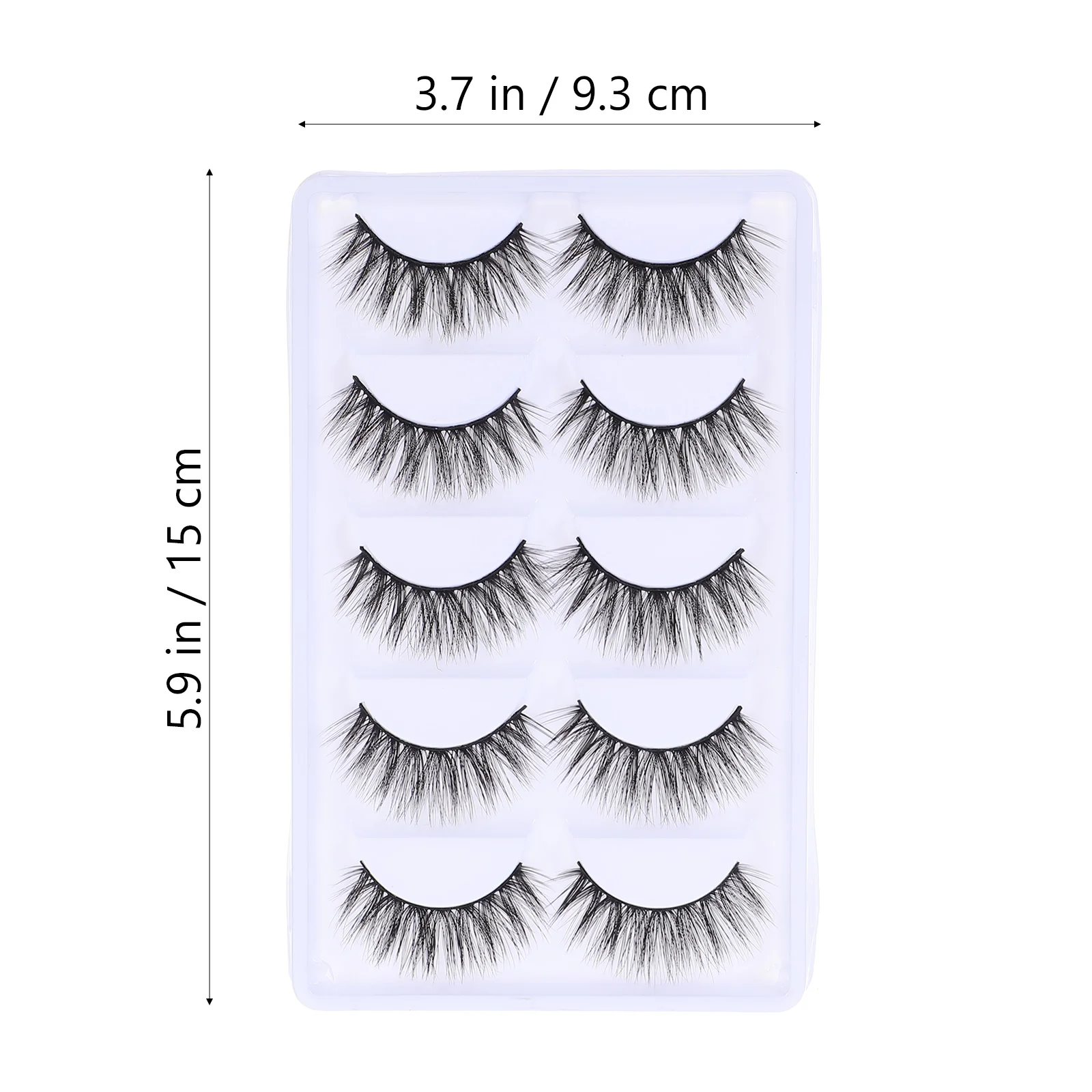 5 Pairs 3d False Eyelashes Thick Makeup Extension Fake Stage Accessories Natural