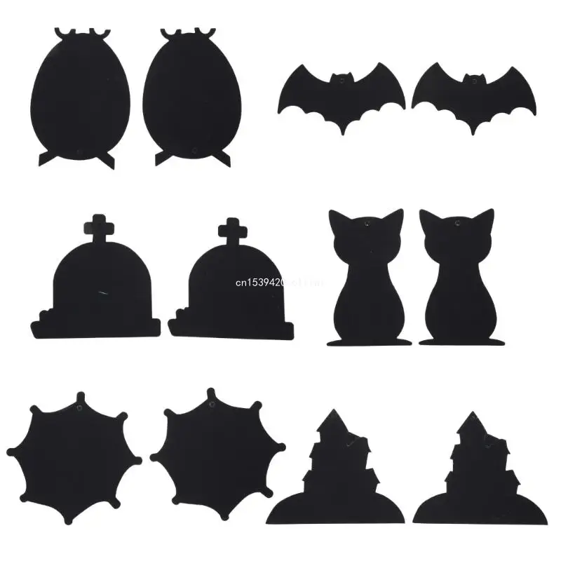 Conjunto brinquedos para lembrancinhas festa Halloween para crianças, conjunto presente papelaria para sala