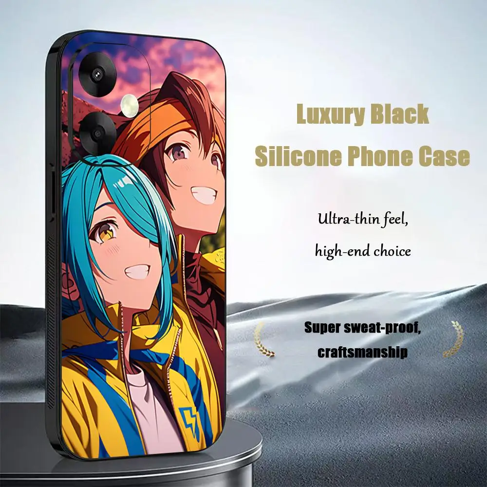 Casing Ponsel Anime Inazuma Eleven Populer untuk Xiaomi Redmi 14C 13C 12C Note14 13 12 11 10 Pro Plus S Sampul Ponsel Hitam Lembut