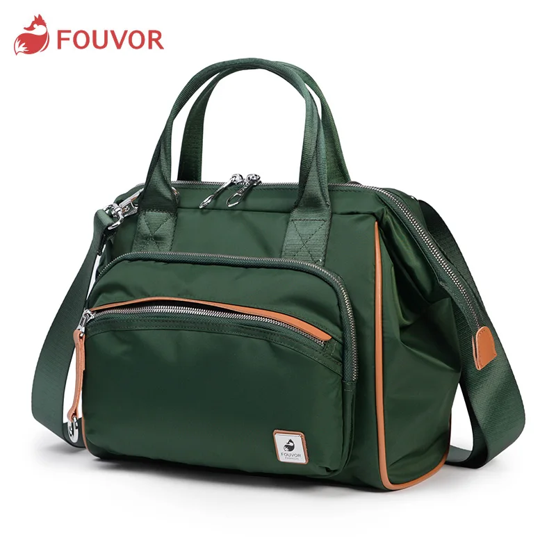 Fouvor Women Sport Oxford Handbag Nylon High Capacity Female Commuter Canvas Bag Shoulder Bag Waterproof Messenger Bag 2828-18