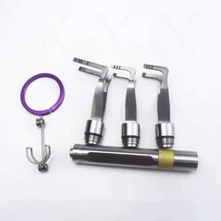 Y Tensão-Light Wrench Lock Opener Tool, Seção 3 Cabeças, Cabeça Estreita, Cabeça Longa, 3 Pcs