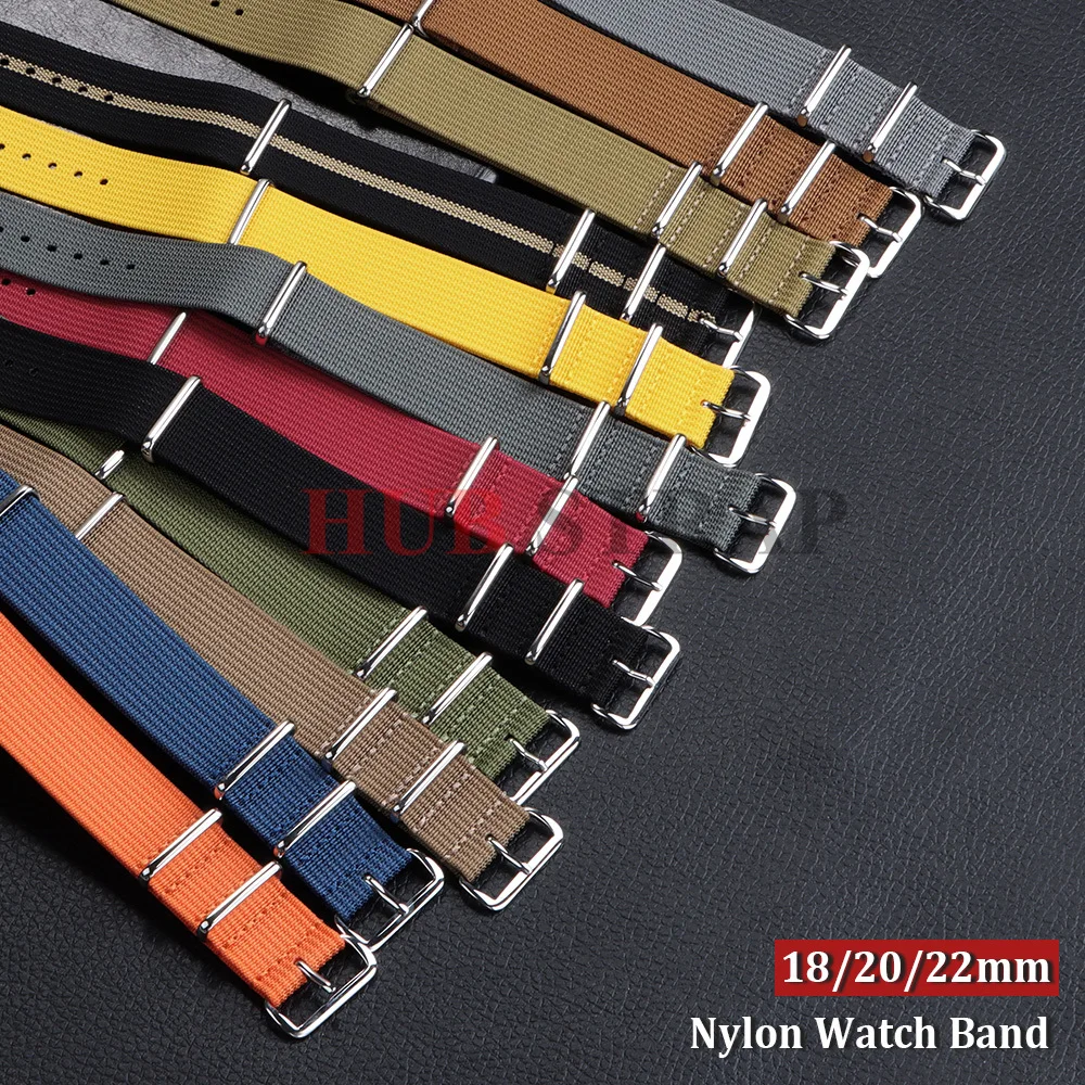 Nylon Canvas Watch Band 18mm 20mm 22mm Watch Straps Universal Military Fabric Watchband Men Women Bracelet for Seiko for Omega