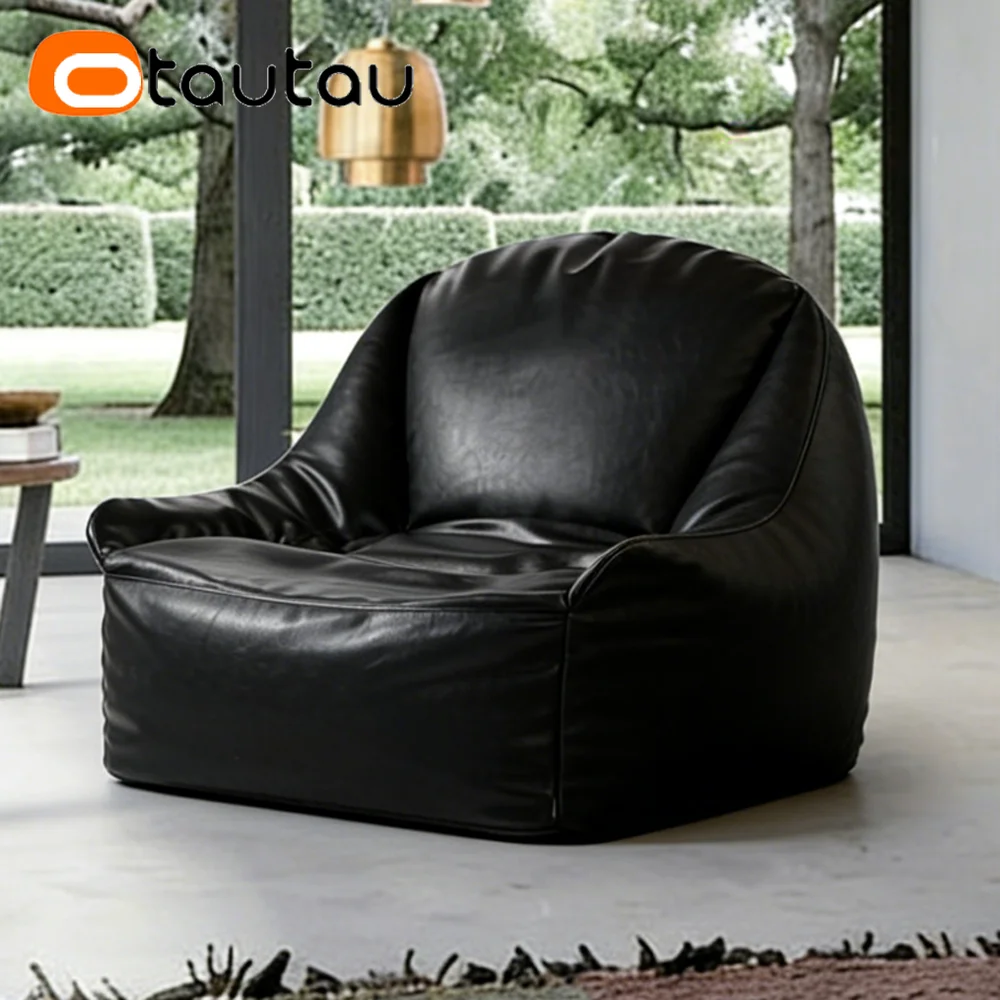 

Чехол для кресла-мешка OTAUTAU из искусственной кожи, чехол для дивана-пуфа SF591【Наполнитель не входит в комплект! Пожалуйста, приобретите наполнитель самостоятельно!】