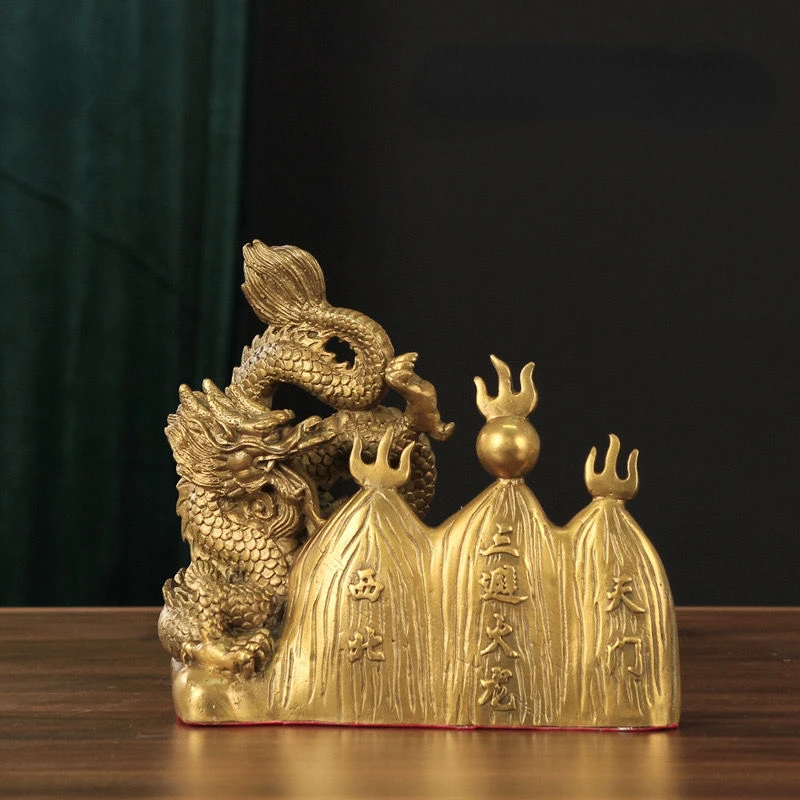 

Fired Tianmen Pure Copper Fire Avoiding Dragon Decoration Kitchen, Living Room Home Decoration Gift Crafts