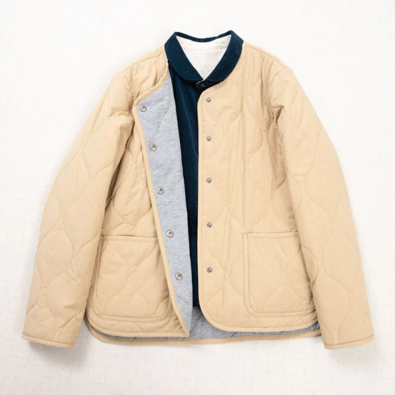 Parkas Coats Women Solid Jacket Pocket Long Sleeve Round Neck Thick Casual Loose Single Breasted Office Lady 2025 Autumn Winter