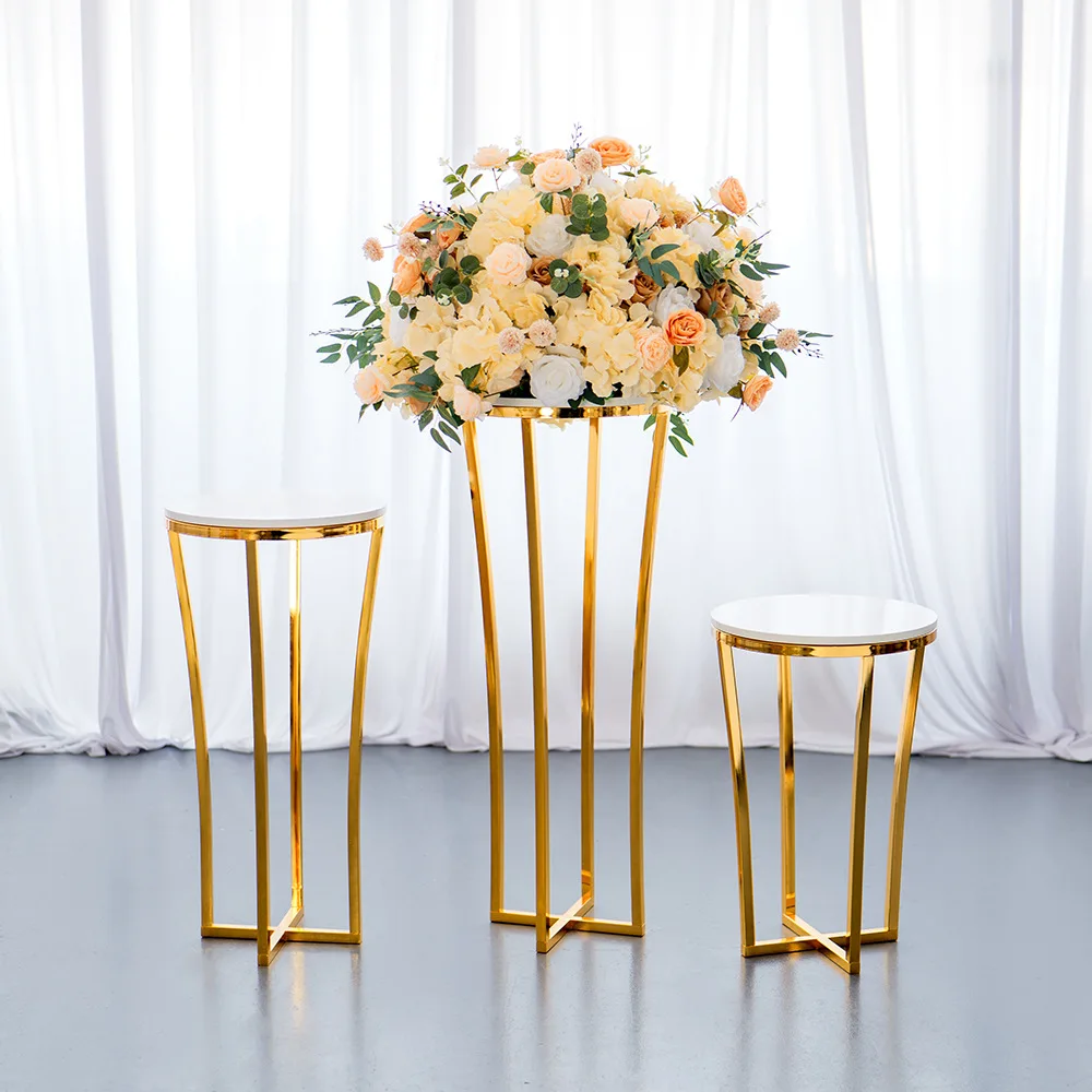 Halloween decorative ornament electroplated gold wrought iron cake stand wedding dessert table clock in photo decoration props