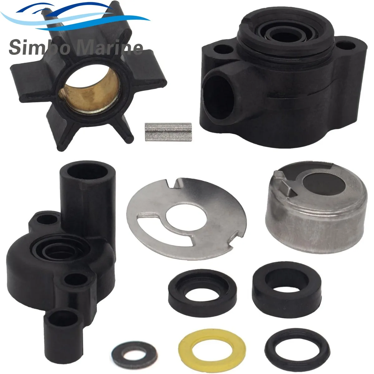 

70941A3 Ремкомплект крыльчатки водяного насоса с корпусом 93224A1 для Mercury Marine 4, 4,5 7,5 9,8 л.с. 46-70941A3 Sierra 18-3446