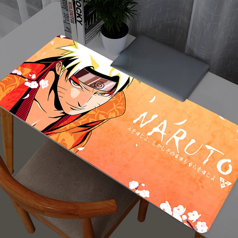 Leather Mouse Pad Naruto Uzumaki Anime Gaming Accessories Varmilo Keyboard Desk Mat Gabinete Gamer Carpet Mousepad Pc Mouse Mats