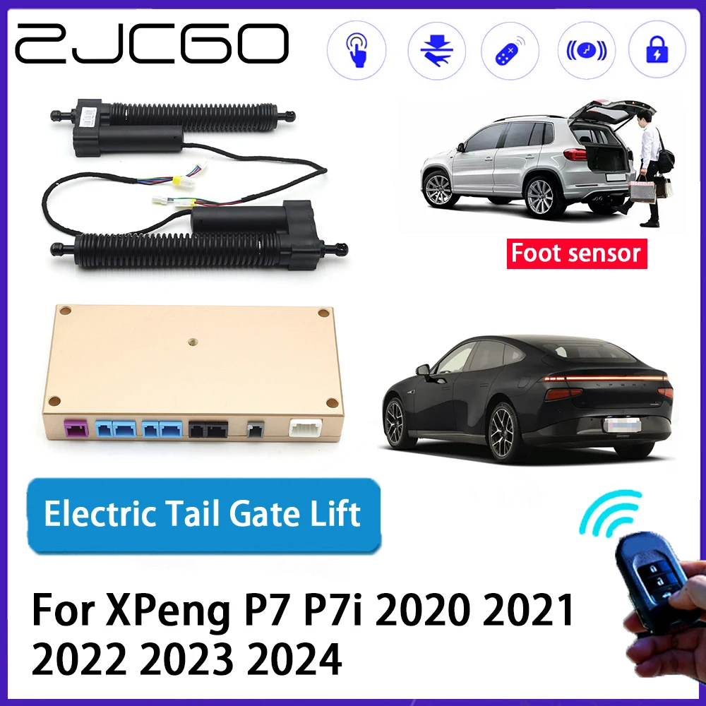 

ZJCGO Car Auto Trunk intelligent Electric Tail Gate Lift Automatic Tailgate Opener for XPeng P7 P7i 2020 2021 2022 2023 2024