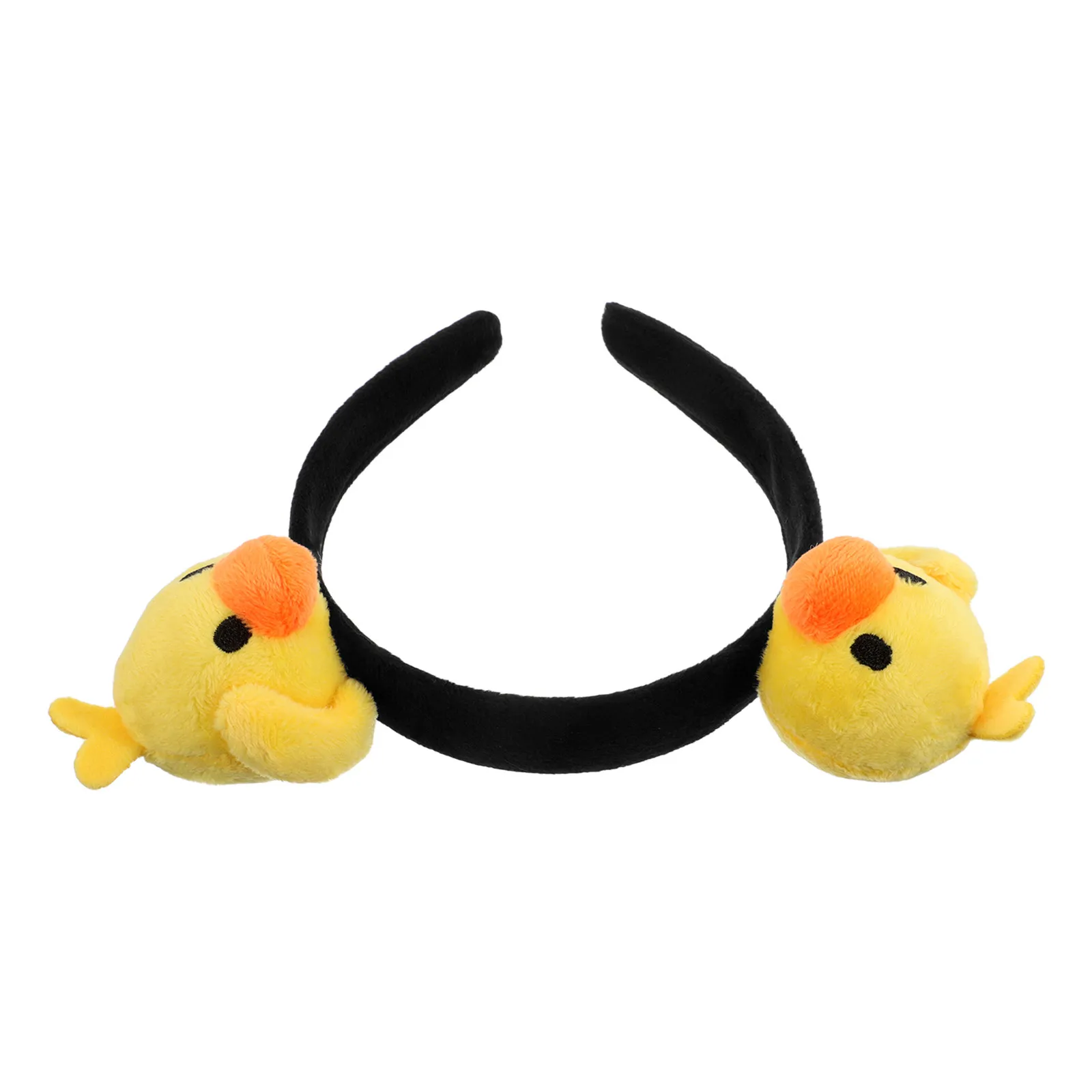 

Cute Yellow Duck Hairband Soft Comfortable Fit for Daily Skincare Routines Makeup Application Shower Headbands Cartoon