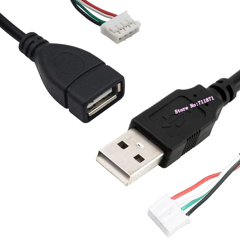 Usb2 Usb 2.0 male Female PH2.0 Debug Test Adaptor Line Wire Usb PH2.0 4P 4P 4Pin PH2.0 to Usb2.0 Male Female Adapter Cable Cord