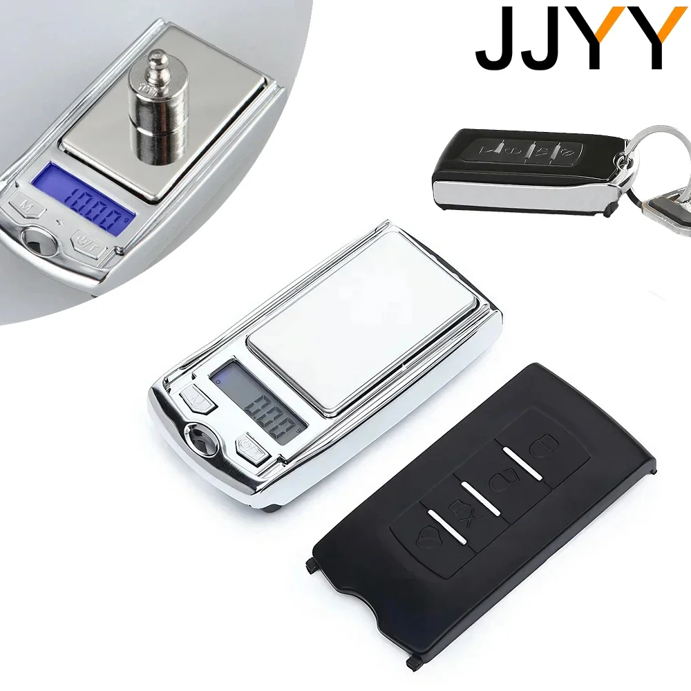 JJYY Portable Car Key Shaped Digital Pocket Scale 100g 0.01g Jewellery Microgram Weighing Digital Electronic Scale