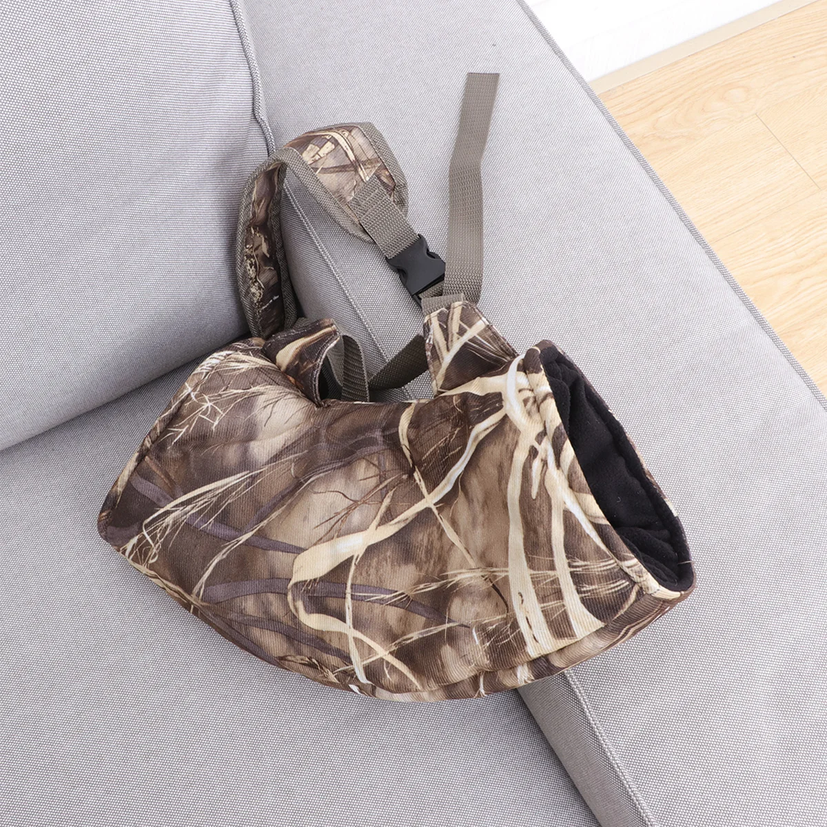 

Hand Warmer Hanging Gloves with Phone Pocket Windproof Winter Antifreeze Cover for