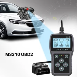 Clear/Erase Codes Vehicle OBD2 Code Reader Multi-language Car Diagnostic Scan Tool OBDII Scanner Work for Car Auto MS310