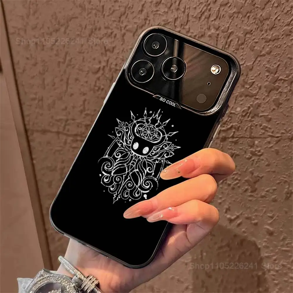 هاتف ألعاب H-Holows K-Knight الرائع لهاتف iPhone 14,17,13,12,11,16,15, Mini, Pro, SE, XS, MAX, غطاء سيليكون أسود غير لامع