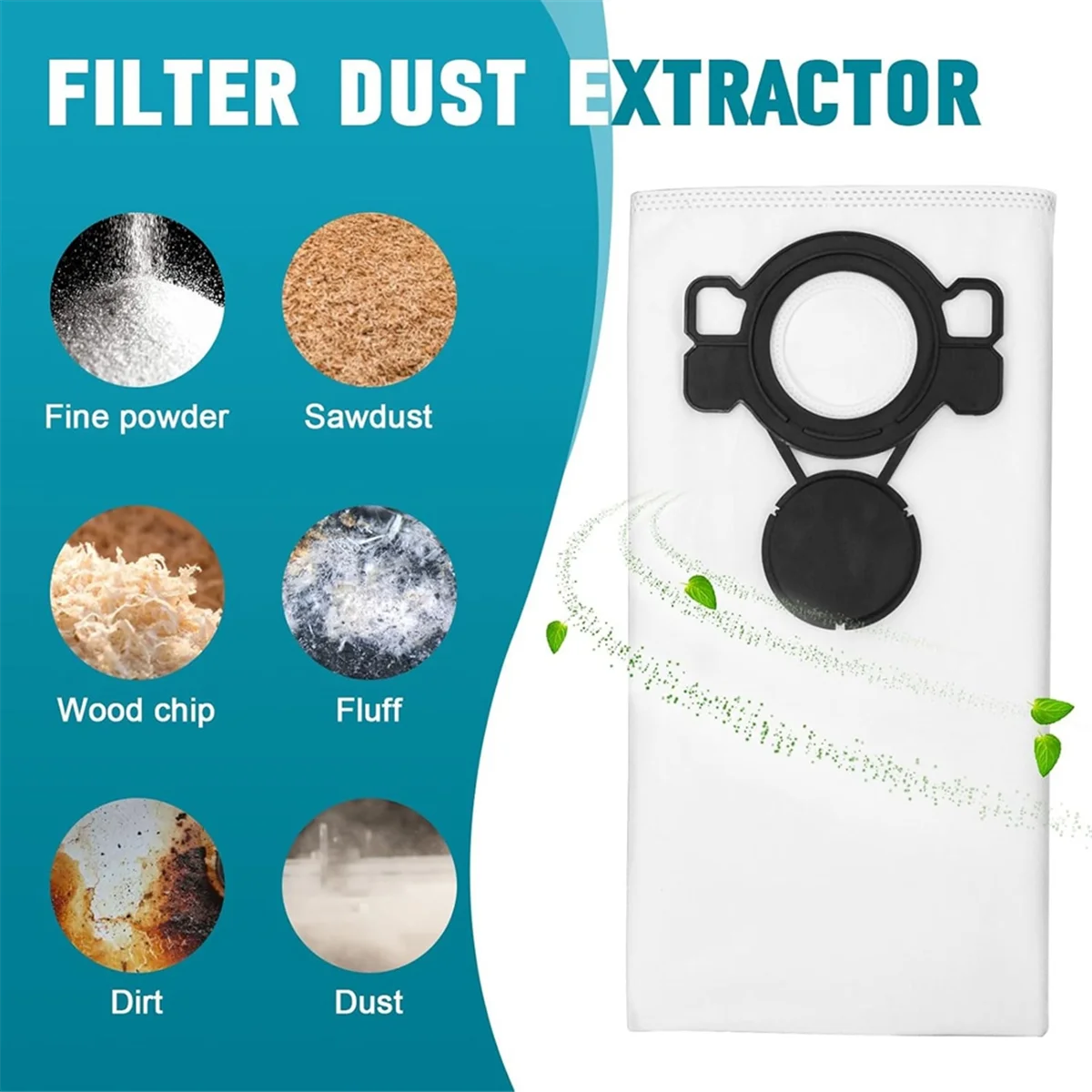 ABXHH 12pcs Dust Bags for 107419593 ATTIX33/44,VL200Aero 20/21,Aero 25/26/31,VC2010L/VC2511 Vacuum Cleaner Parts