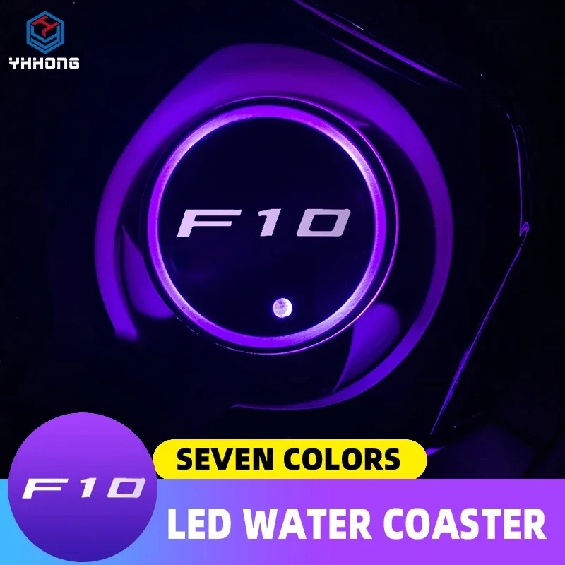 

Luminous Car Water Cup Coaster Holder 7 Colorful USB Charging Car Led Atmosphere Light For BMW E46 E90 E89 E39 F10 F30 G82 G30 F