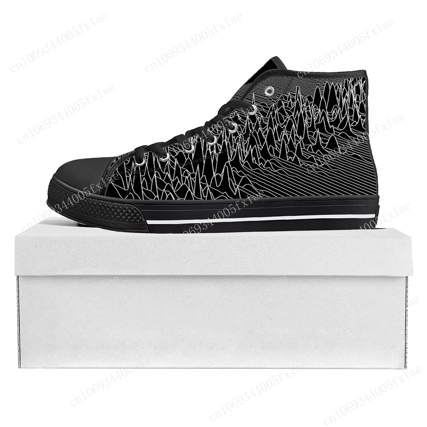 

Joy Division Rock Band High Top High Quality Sneakers Mens Womens Teenager Canvas Sneaker Casual Couple Shoes Custom Shoe Black