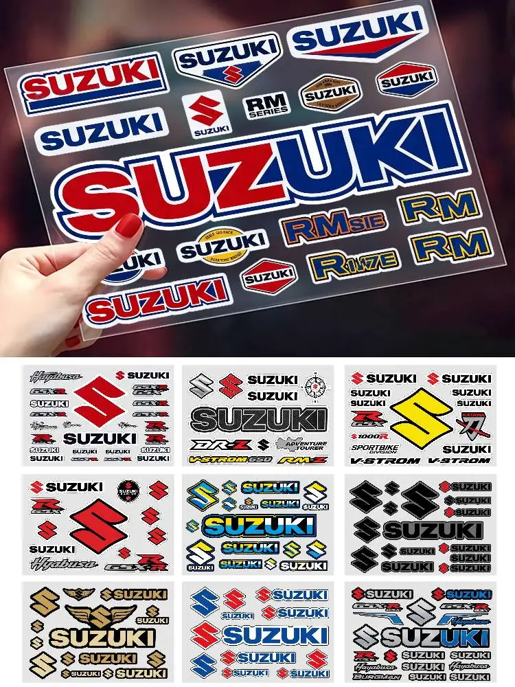 FOR SUZUKI Fashion Universal Scratch Resist Reflective Waterproof Stickers For Auto Motorcycle Helmet Mug Refrigerator