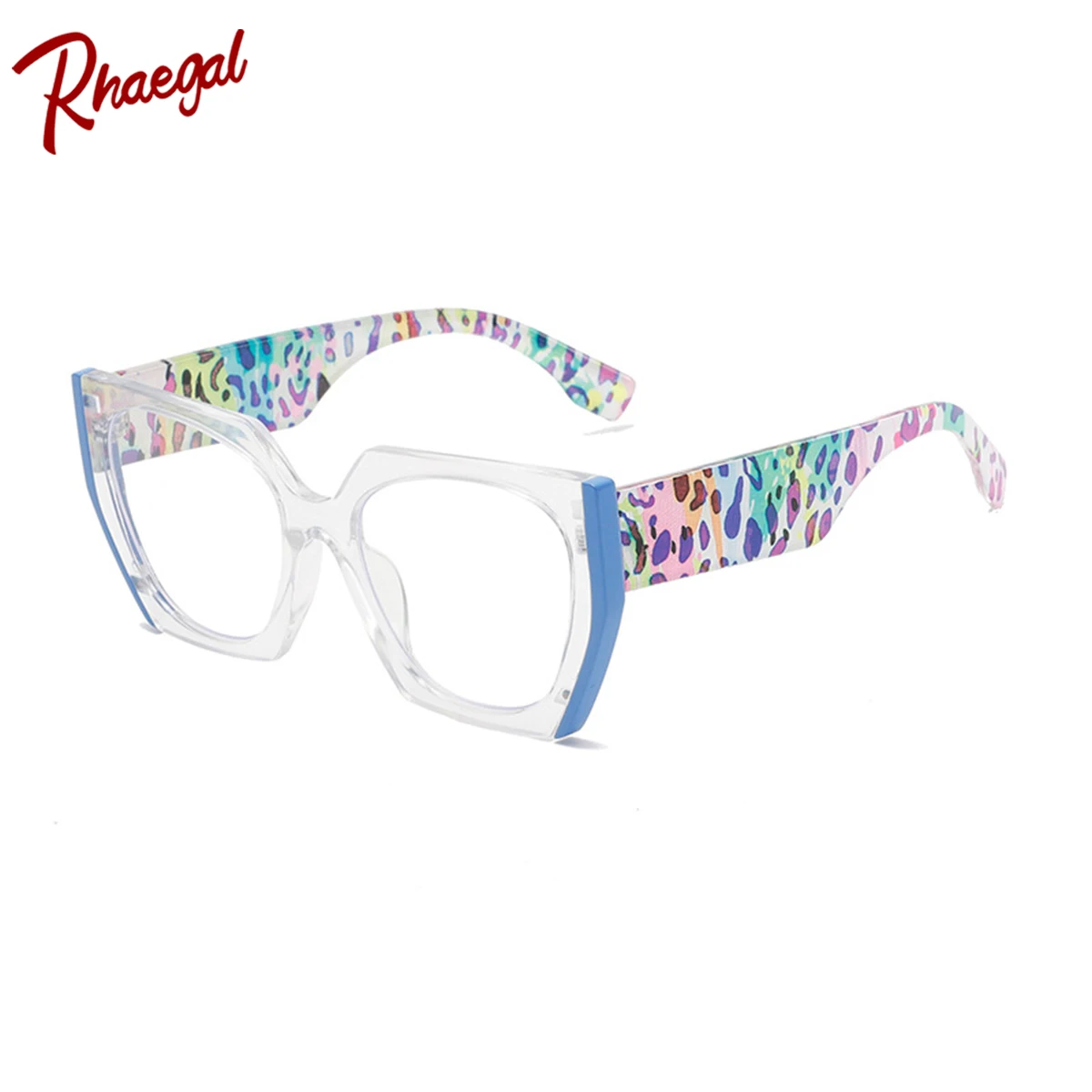 

Rhaegal Fashion Women Mens Square Frame Blue Light Filter Glasses Looking Younger Stylish Decorative Eyewear