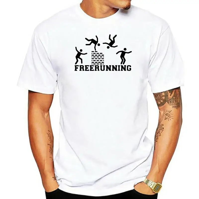 Camiseta femenina de manga corta Parkour Freerunning pursuits Freestyle